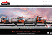 Tablet Screenshot of henderson-mfg.com